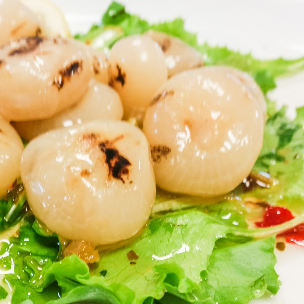 Gegrillte Borettane-Zwiebeln