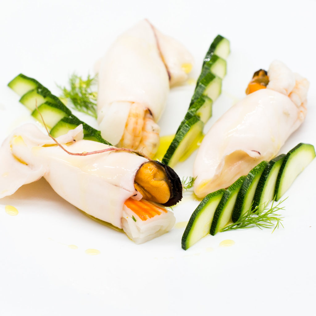 Tintenfische gefüllt